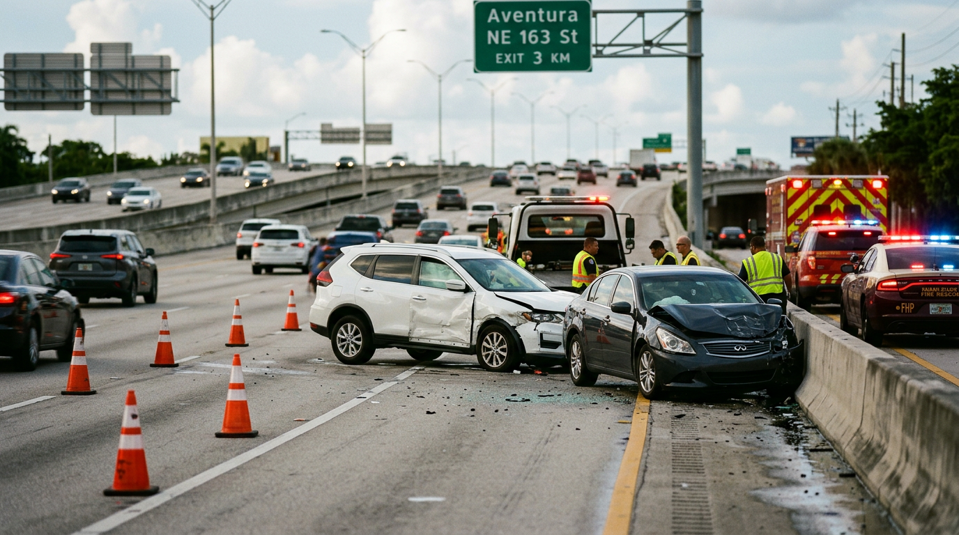 Choque en el Palmetto cerca de Aventura pone a prueba las nuevas leyes de negligencia comparativa de Florida