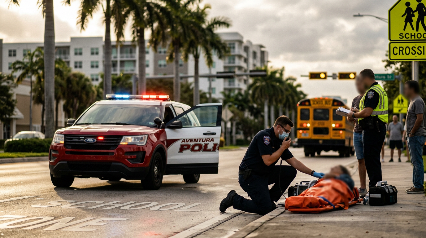 Aventura School Zone Pedestrian Collision Highlights Critical Fourteen Day Medical Treatment Window Under Florida Law