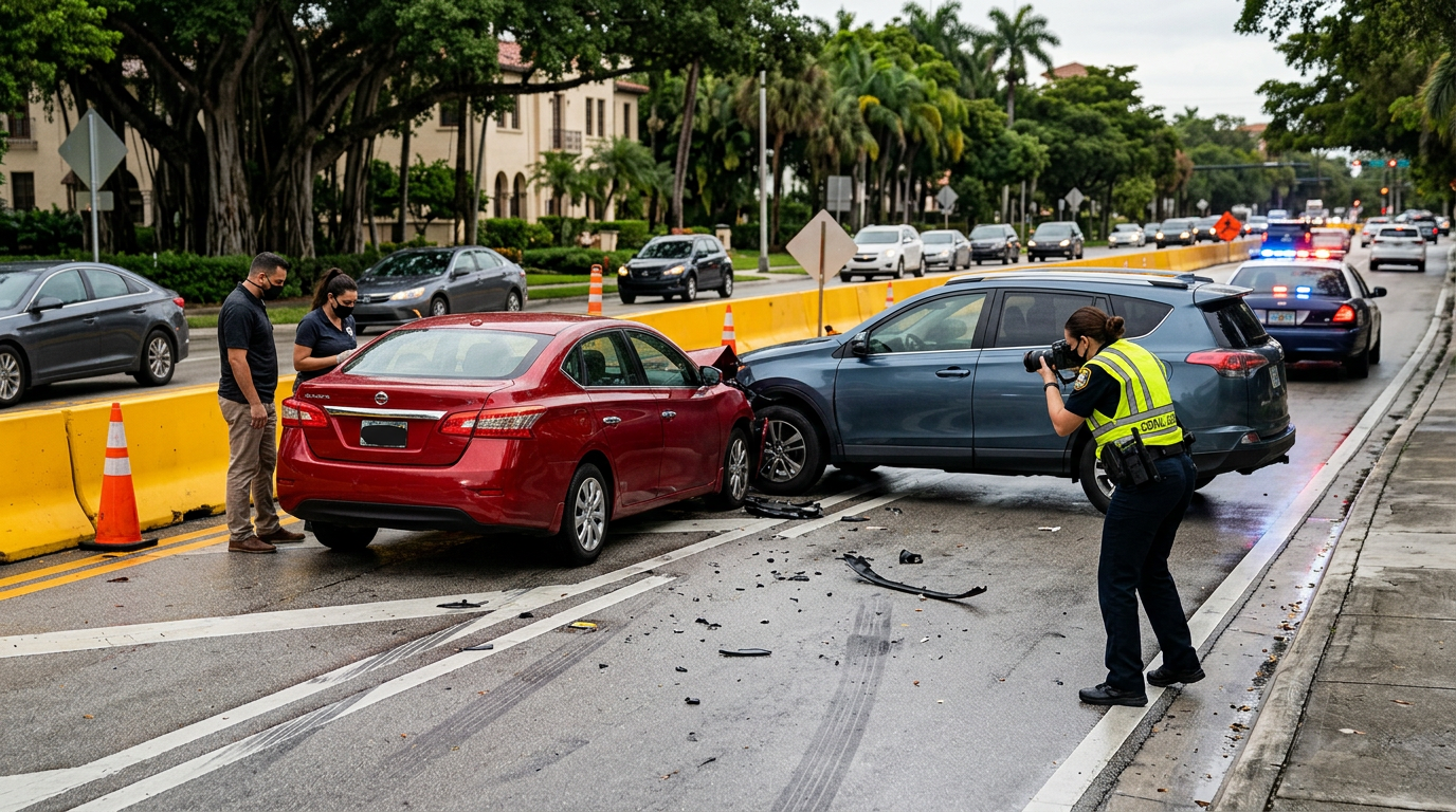 Coral Gables Lane Shift Accident Highlights Importance of Immediate Evidence Preservation Measures