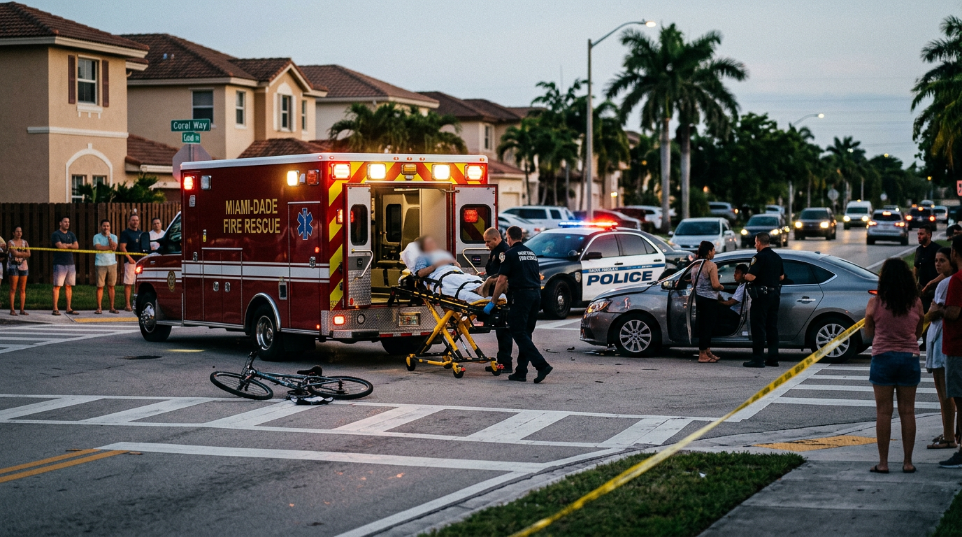 Doral Resident Hospitalized After Left-Turn Collision in Coral Gables Highlights Critical PIP Pedestrian Rights
