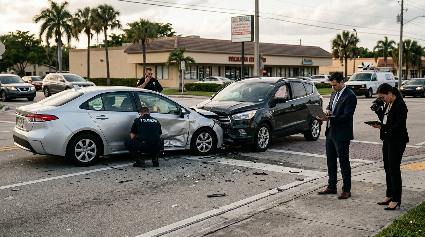Doral Resident Injured in Wynwood Rideshare T-Bone as Legal Teams Move to Preserve Electronic Evidence