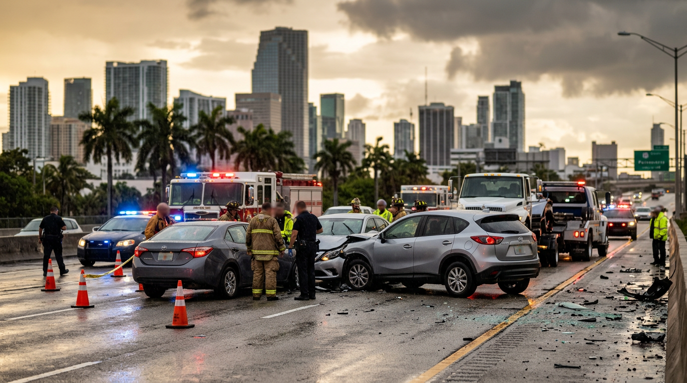 Downtown Miami Merge Collision on Palmetto Expressway Highlights Vital Uninsured Motorist Stacking Protections