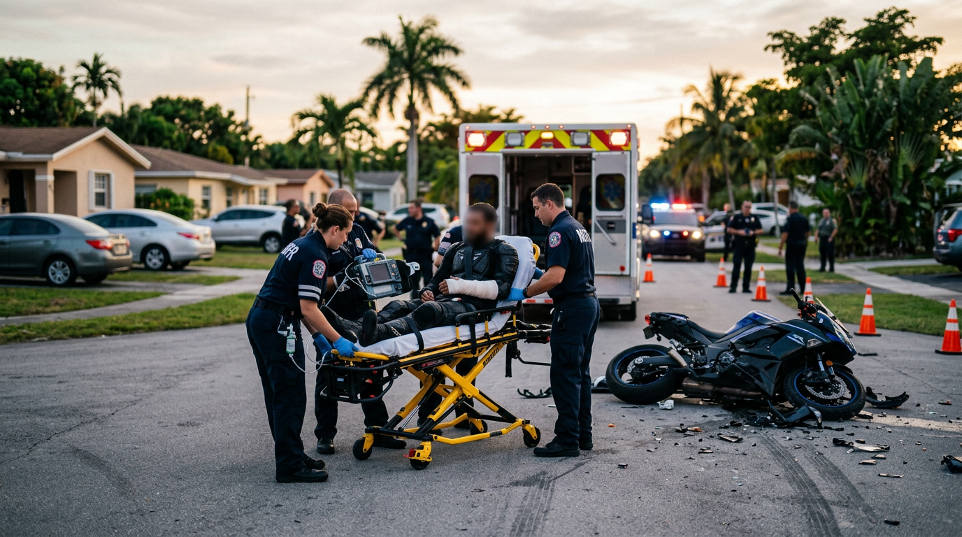 Homestead Motorcyclist Hospitalized After Rickenbacker Causeway Crash Highlights Critical Fourteen Day Medical Deadline