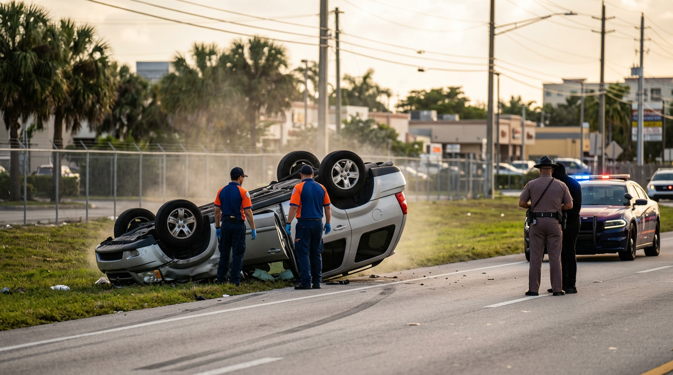 Vuelco en el Turnpike cerca de Kendall resalta el cambio a la nueva ley de negligencia comparativa en Florida