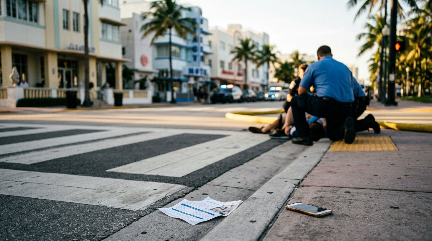 Peatón arrollado en Miami Beach enfrenta los complejos requisitos del seguro No-Fault de la Florida