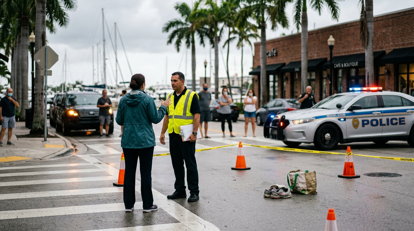 Pedestrian Struck Near Coconut Grove Waterfront Faces Complex Settlement Negotiations Under Florida Liability Statutes