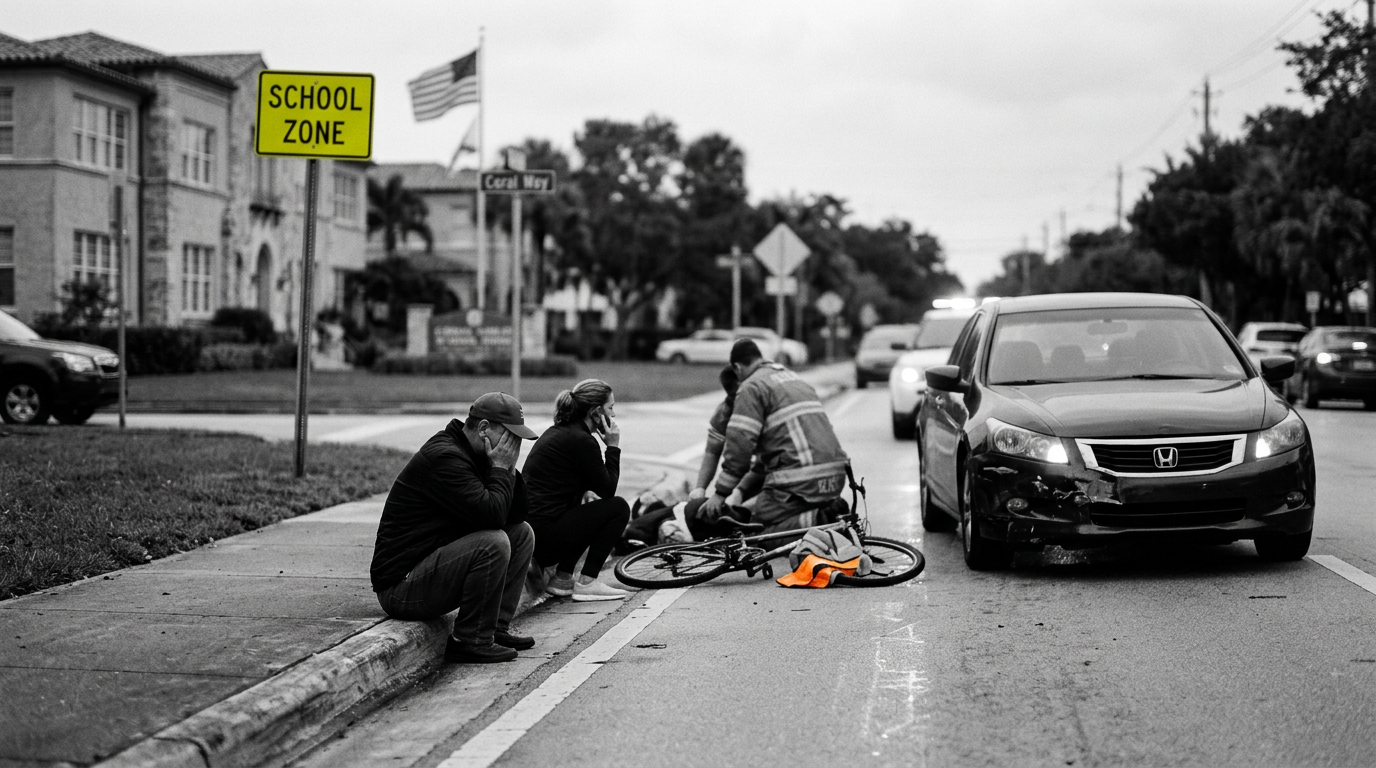 Pedestrian Struck Near Coral Gables School Zone Highlights PIP Coverage Protections for Walkers