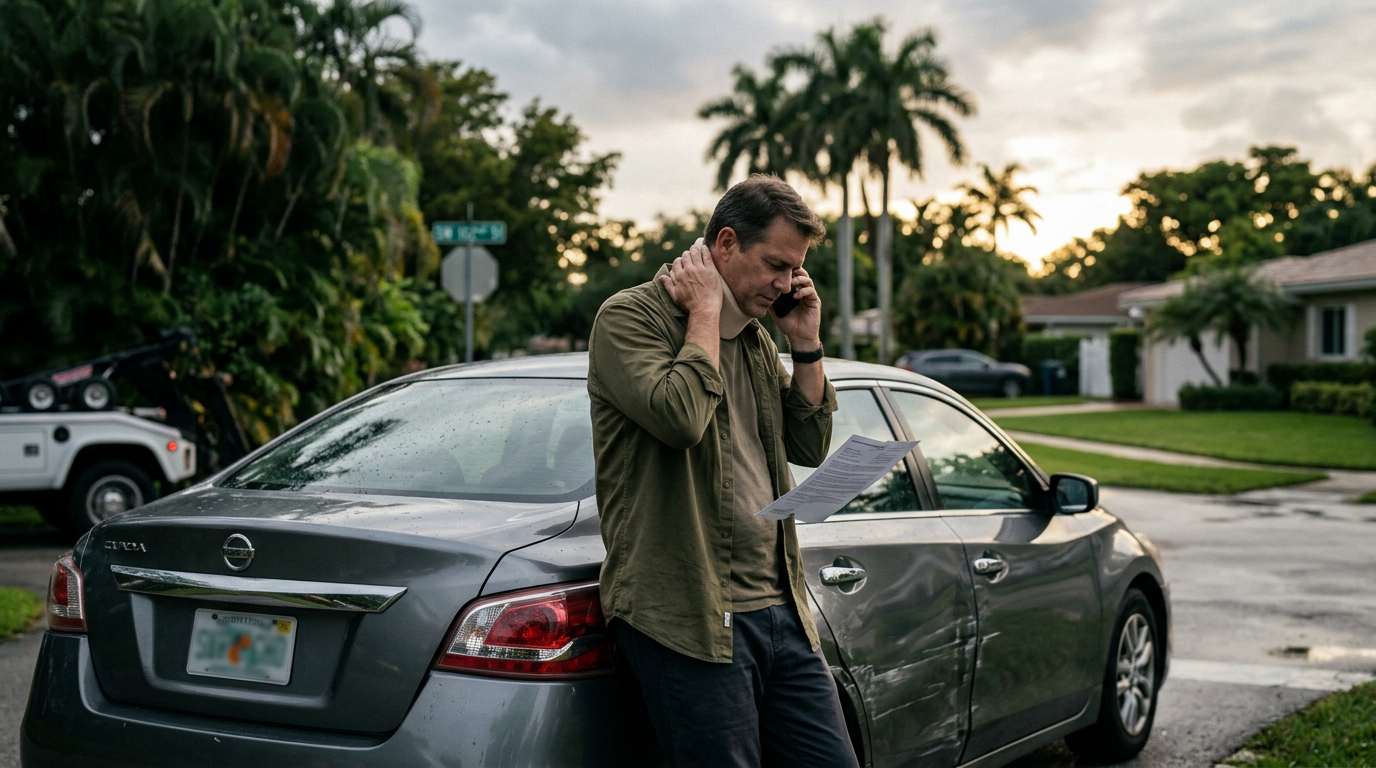 Pinecrest Driver Injured in Dolphin Expressway Sideswipe Facing Strict Fourteen-Day Insurance Deadline