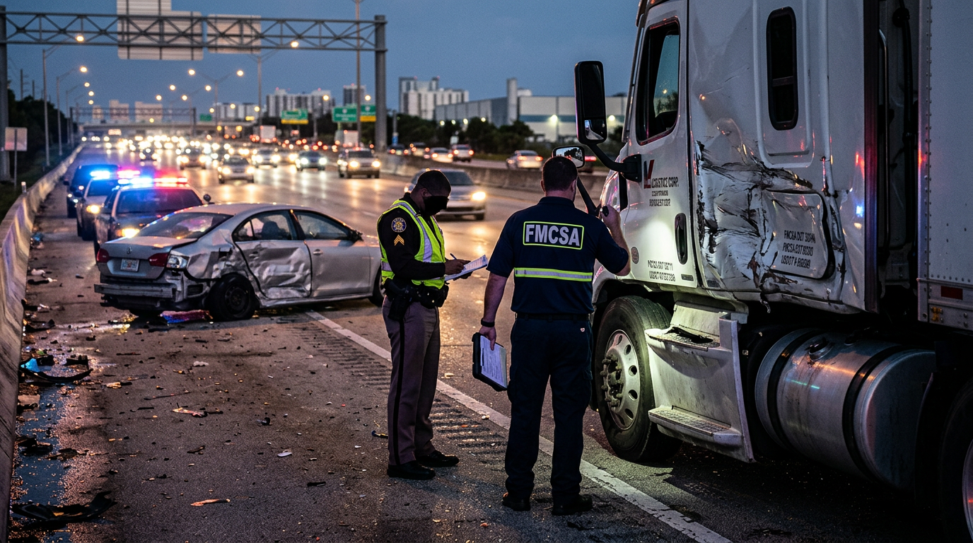 Serious Doral Sideswipe on Dolphin Expressway Highlights Federal Motor Carrier Safety Compliance Issues