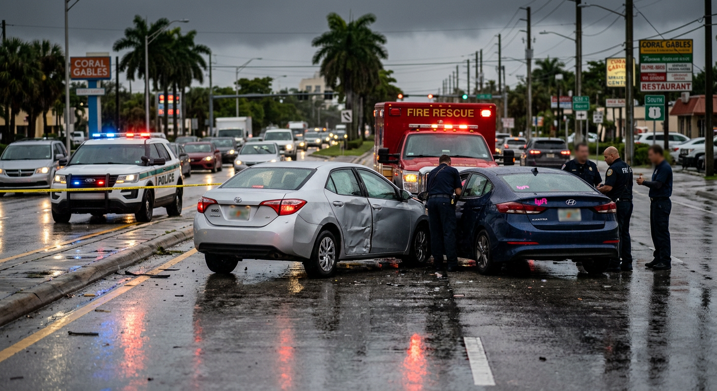 Serious Hydroplane Collision on US-1 in Coral Gables Raises Questions Regarding Uber and Lyft Coverage