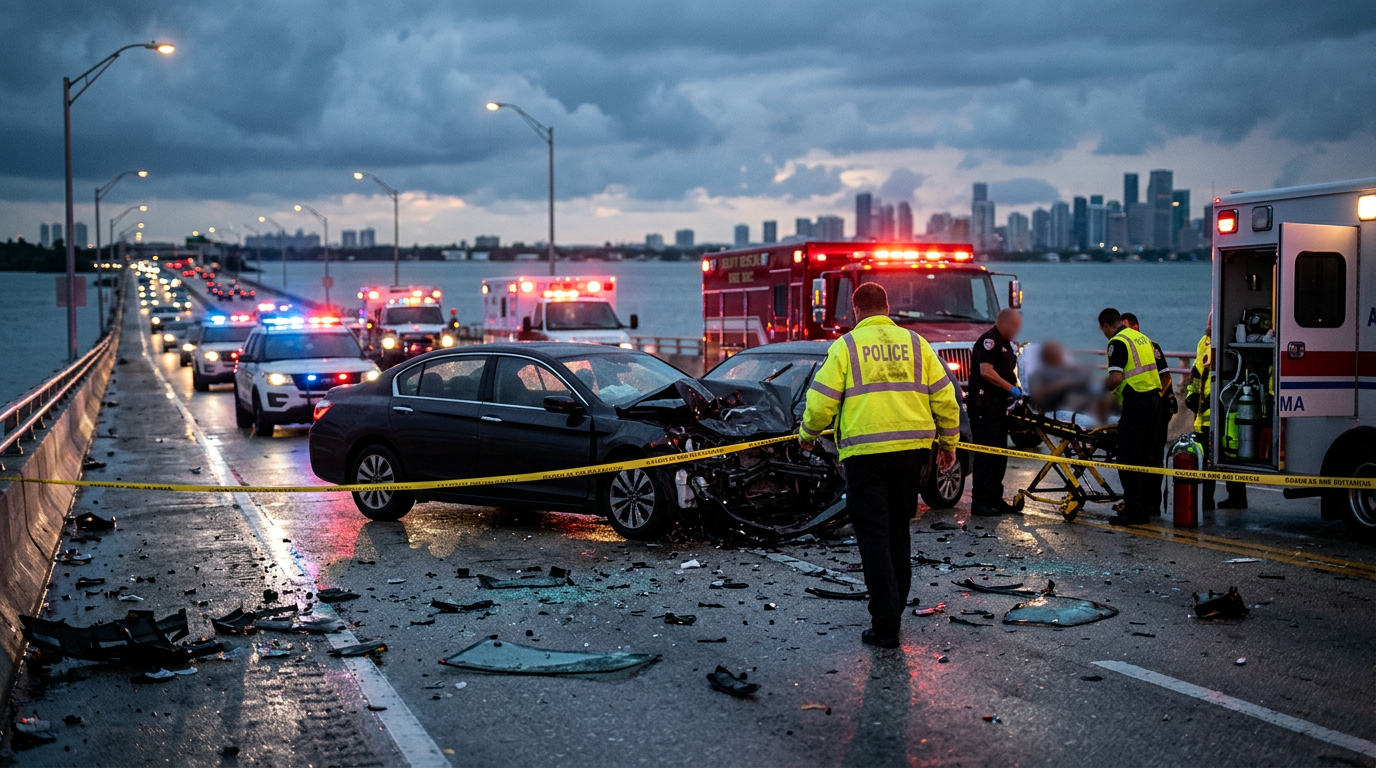 Serious Injuries Reported Following Key Biscayne DUI Crash on MacArthur Causeway Involving Dram Shop Liability