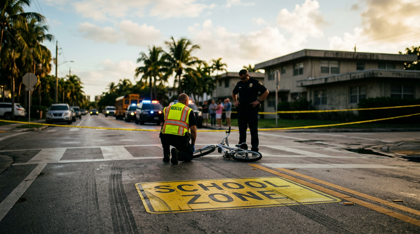 Serious Key Biscayne School Zone Pedestrian Collision Raises Florida No-Fault Insurance Threshold Questions
