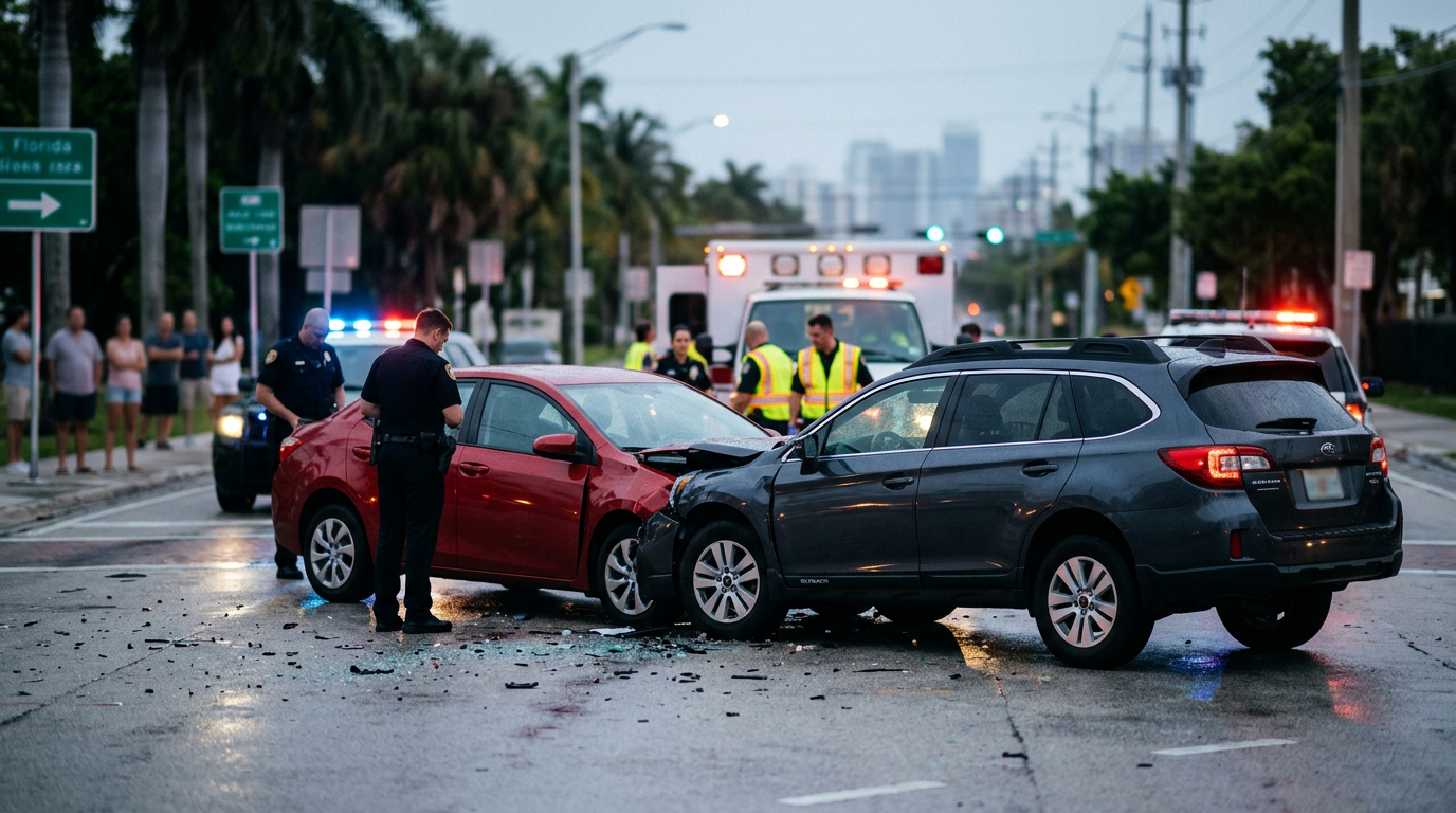 Grave choque tras giro a la izquierda cerca de Key Biscayne resalta lo difícil que es ganar una demanda por daños físicos en Florida