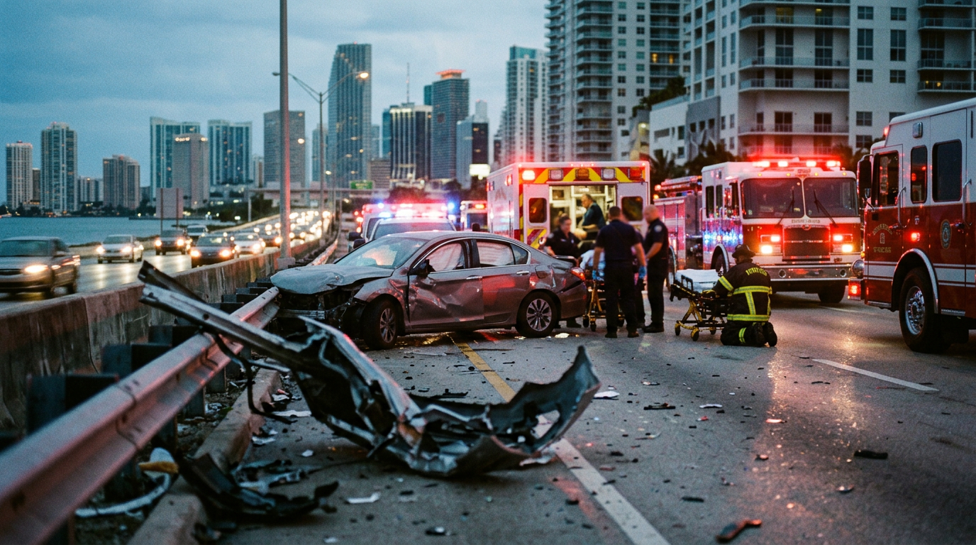 Serious MacArthur Causeway Collision Highlights Urgent Need for Medical Care Under Florida PIP Statute
