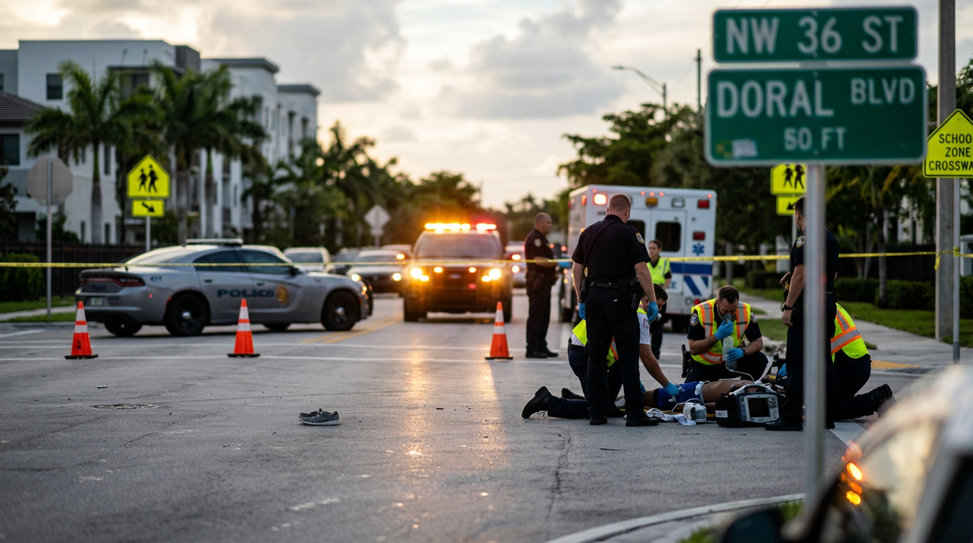 Serious Pedestrian Injury in Doral School Zone Highlights Florida Bodily Injury Claim Thresholds