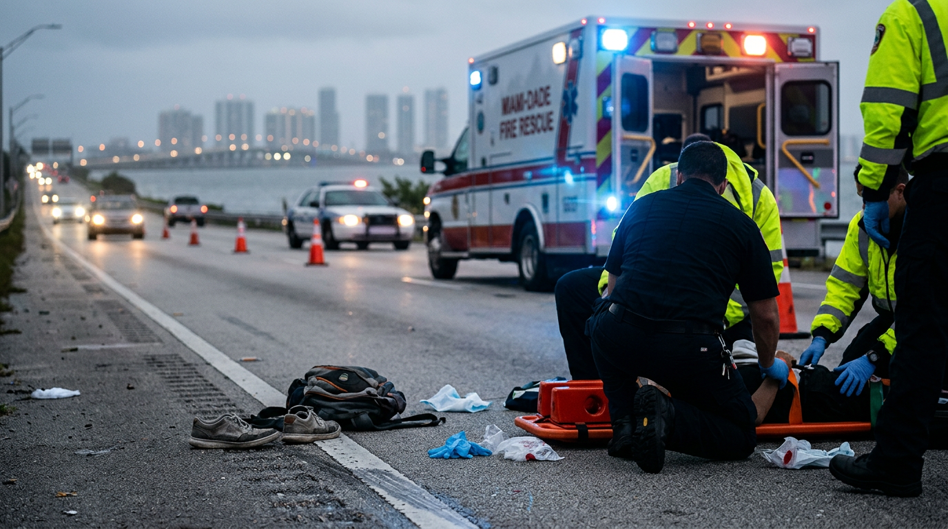 Serious Pedestrian Injury Near Key Biscayne Highlights Critical Fourteen-Day Medical Requirement