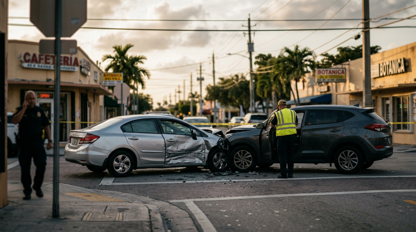 Fuerte choque en la Pequeña Habana resalta la complejidad de los seguros en viajes de Uber y Lyft