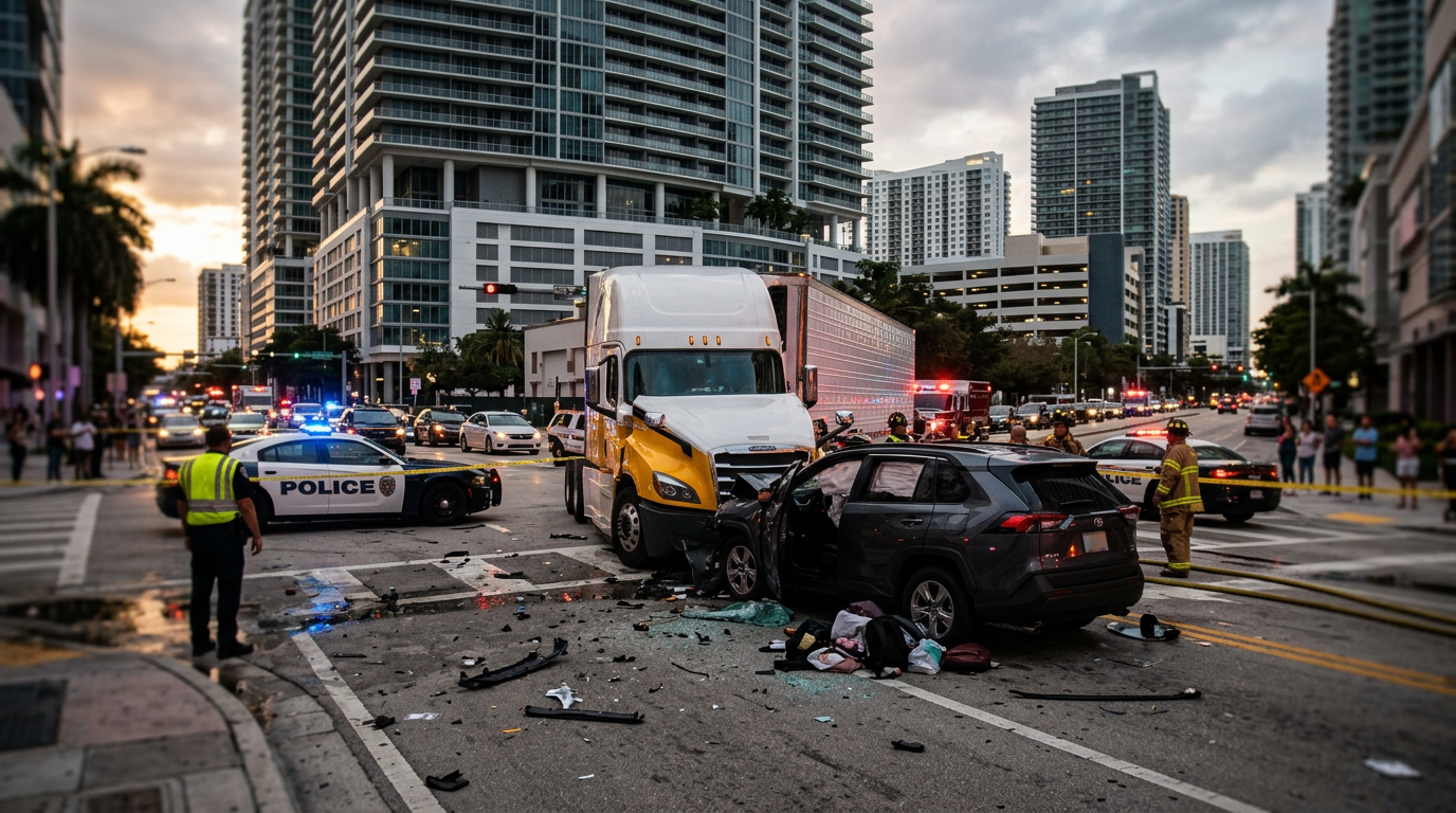 Serious Turnkpike Trucking Collision Near Brickell Raises Questions of Dram-Shop Liability in Florida