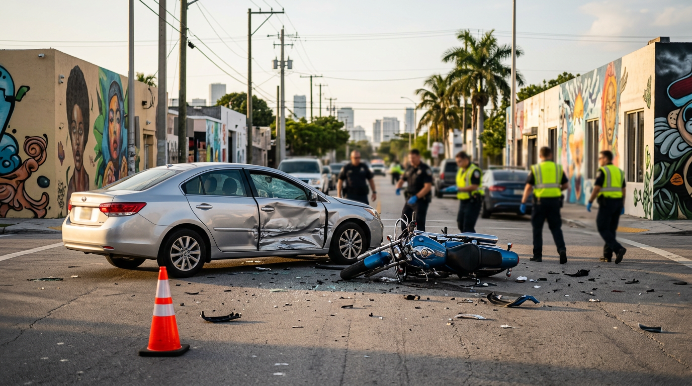 Serious Wynwood Intersection T-Bone Raises Critical Questions Regarding Florida Helmet Law and Recovery