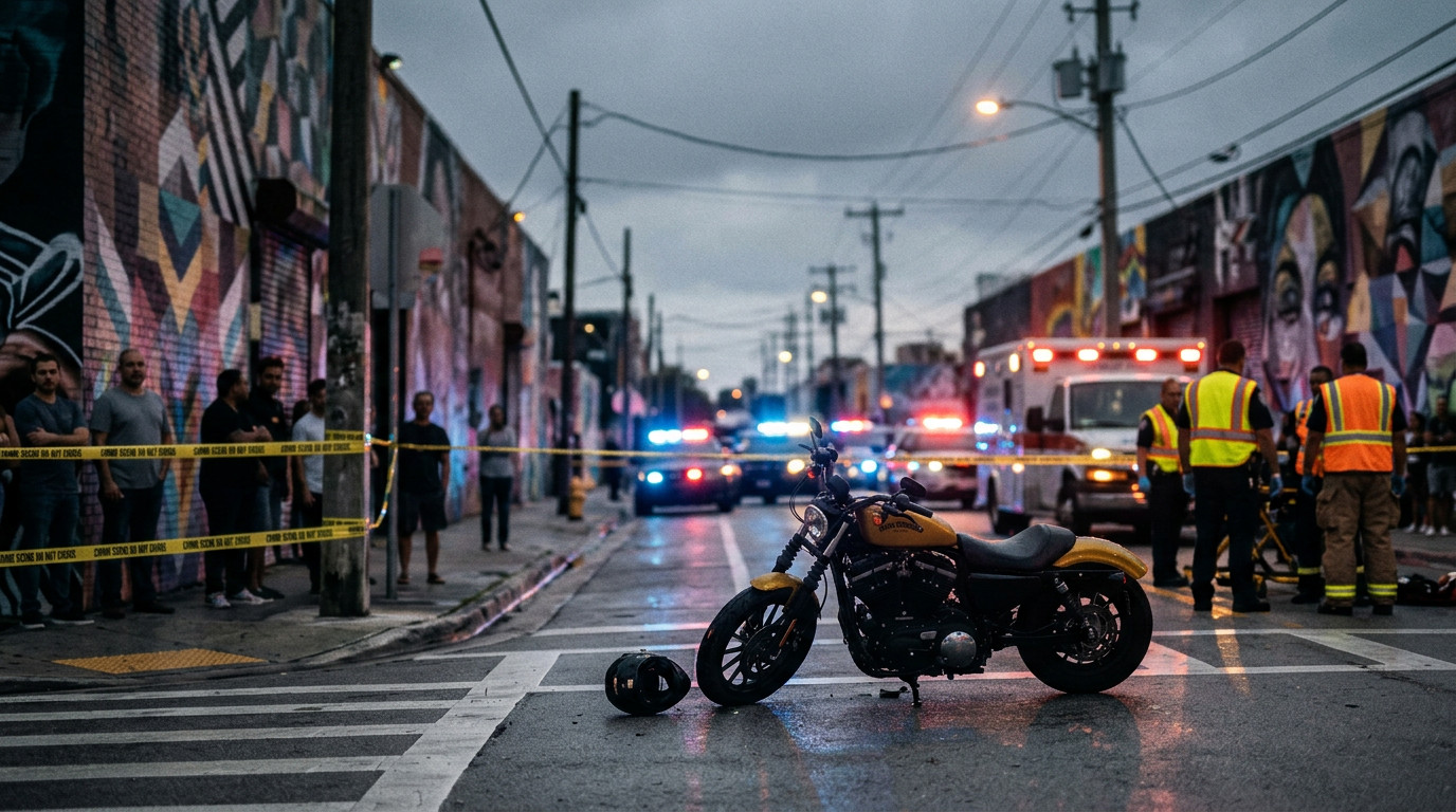 Serious Wynwood Motorcycle Crash Highlights Critical Impact of Florida Helmet Laws on Injury Claims