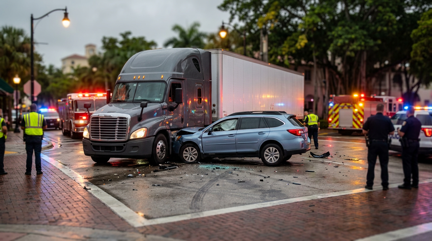 Grave choque en Wynwood involucra a residente de Coconut Grove y desata dudas sobre leyes federales de transporte