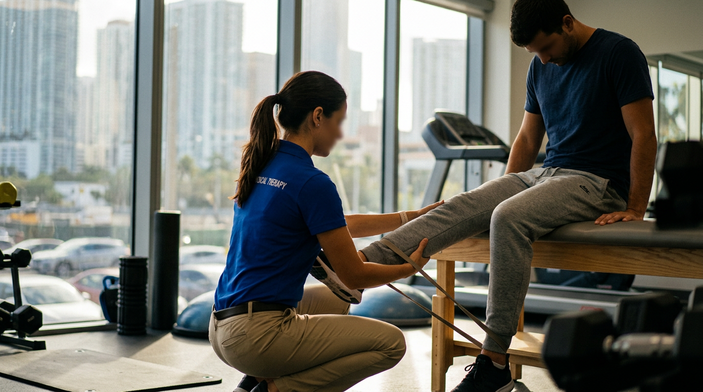Por qué Physical Therapy Now es la mejor opción para recuperarse de un choque en el Downtown de Miami