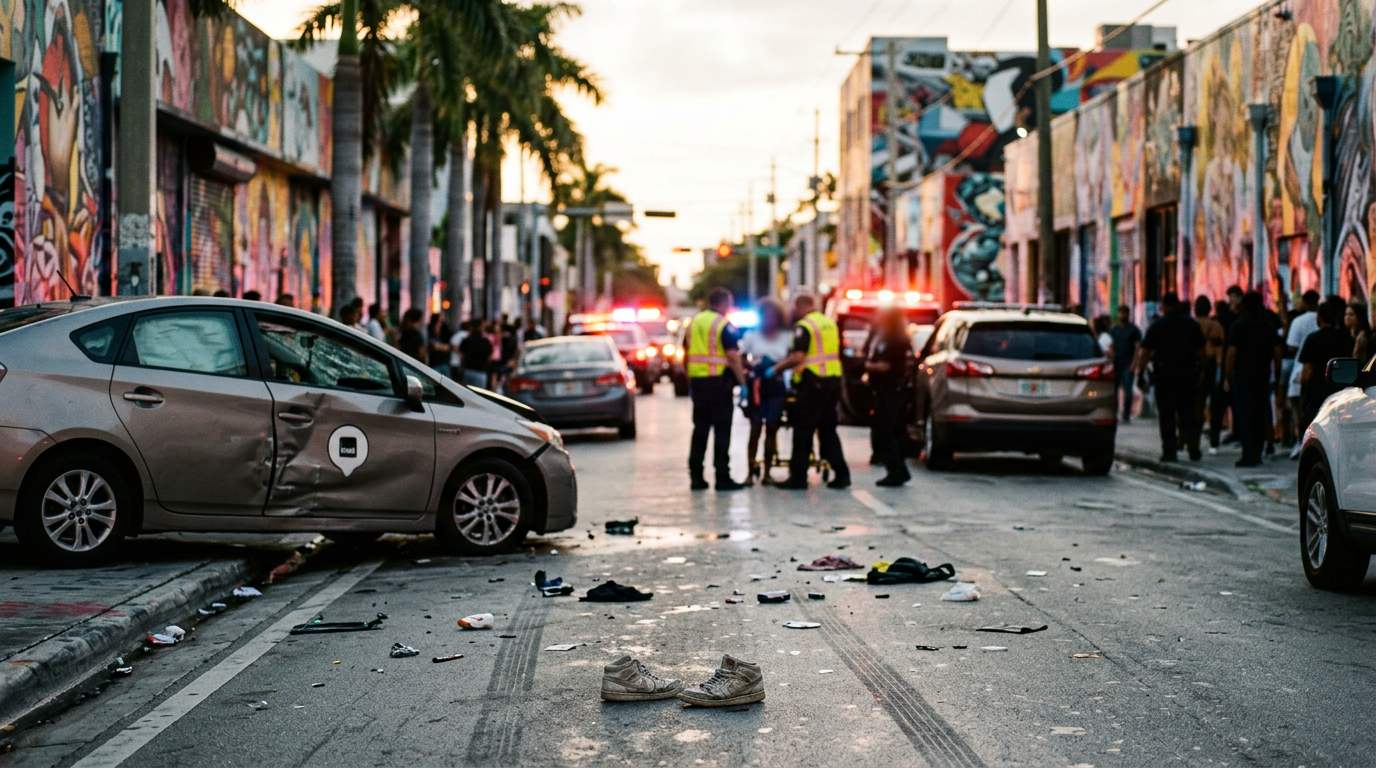 Choque violento en Wynwood resalta la importancia de los beneficios de PIP para peatones locales en la Florida